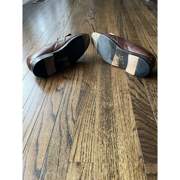 Johnston & Murphy Mens 9.5 W Loafers Tassels Brown - Picture 9 of 9